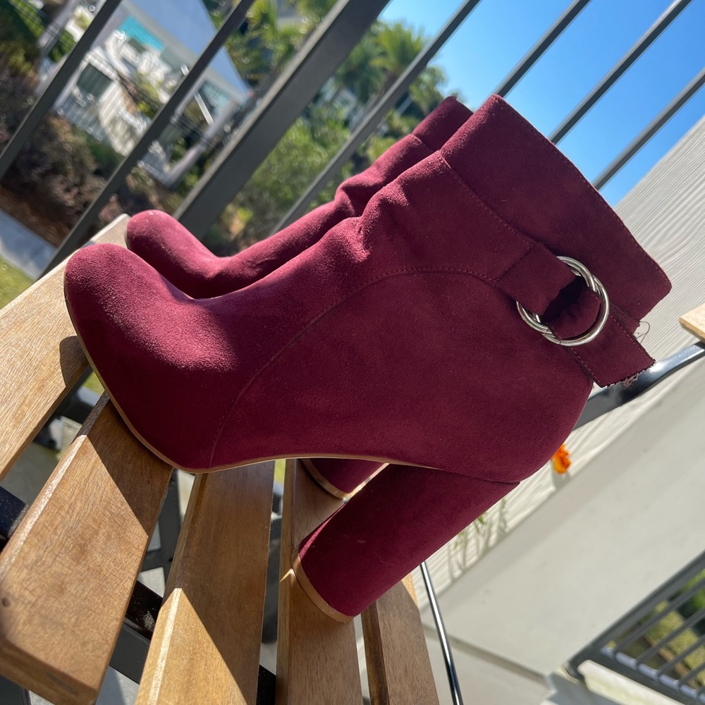 Burgundy heels